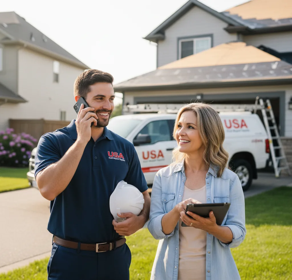 USA Roof Repair Experts customer support in Woonsocket